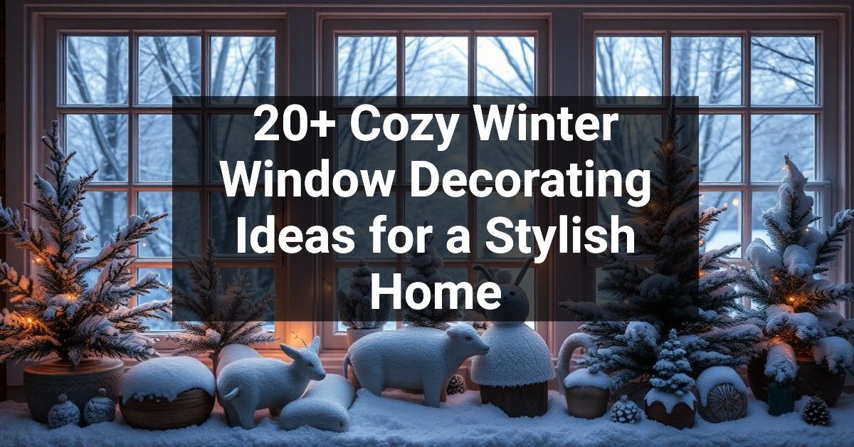 20+ Cozy Winter Window Decorating Ideas for a Stylish Home