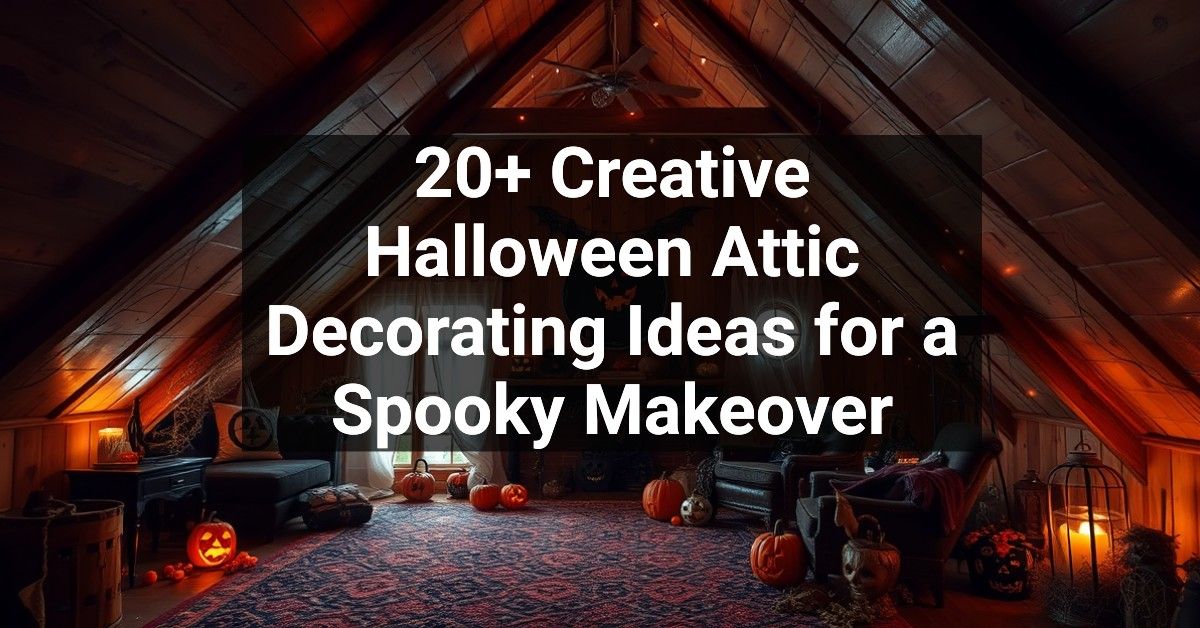 20+ Creative Halloween Attic Decorating Ideas for a Spooky Makeover