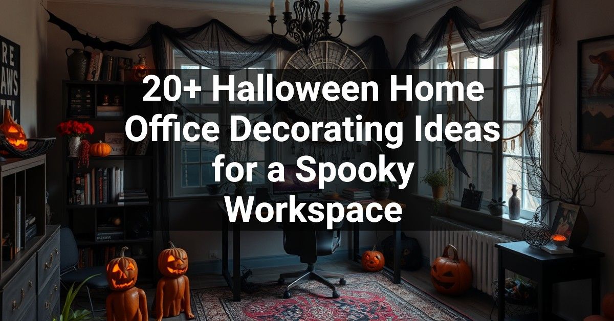 20+ Halloween Home Office Decorating Ideas for a Spooky Workspace