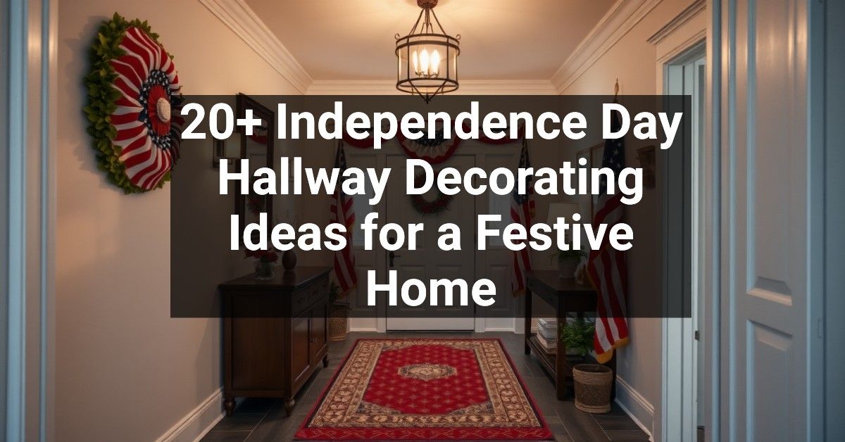 20+ Independence Day Hallway Decorating Ideas for a Festive Home