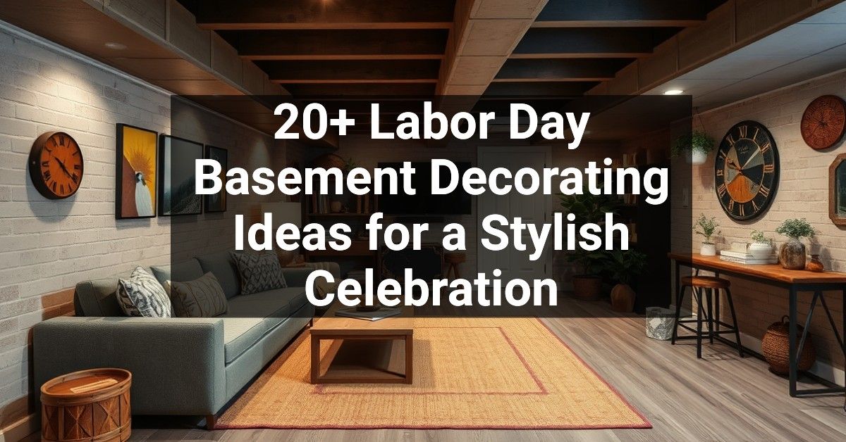 20+ Labor Day Basement Decorating Ideas for a Stylish Celebration