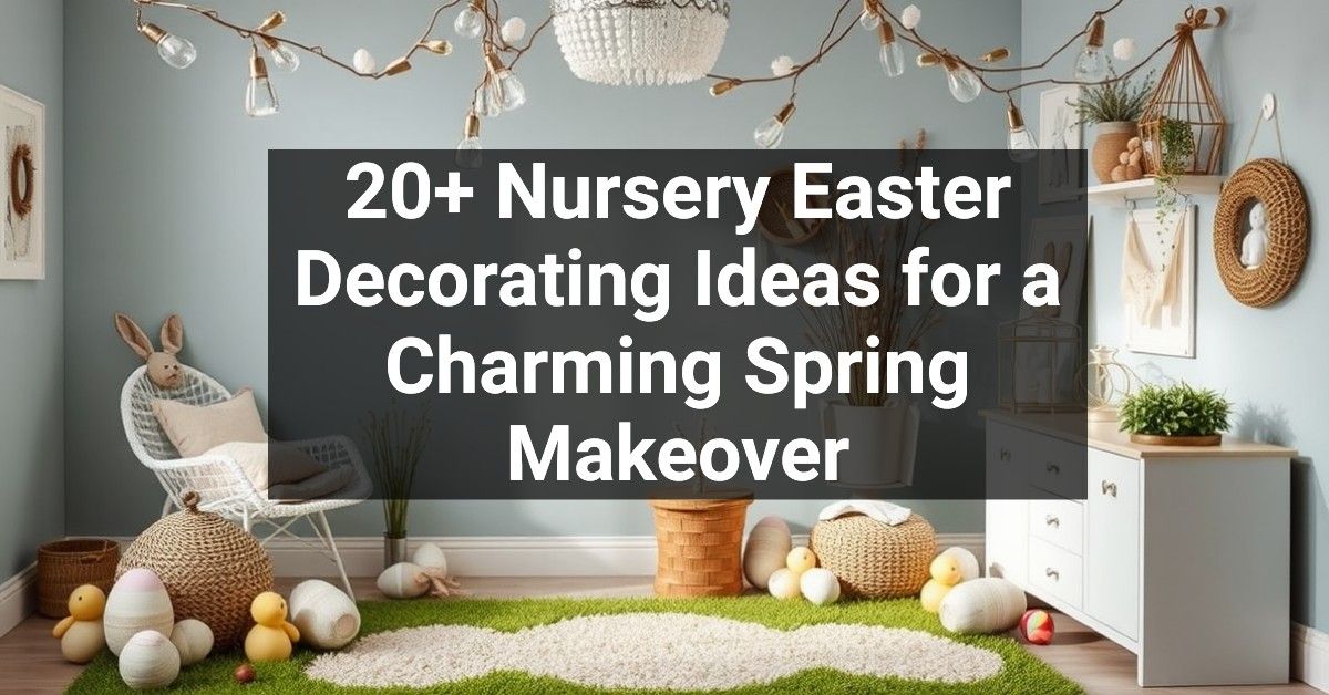 20+ Nursery Easter Decorating Ideas for a Charming Spring Makeover