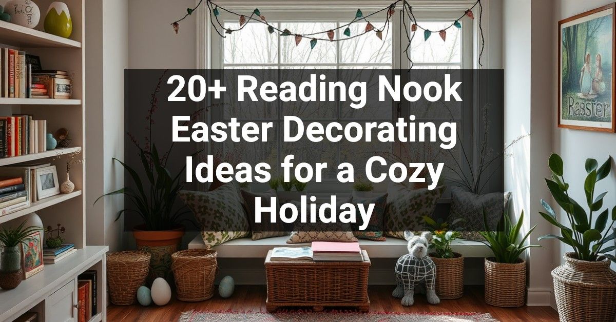 20+ Reading Nook Easter Decorating Ideas for a Cozy Holiday