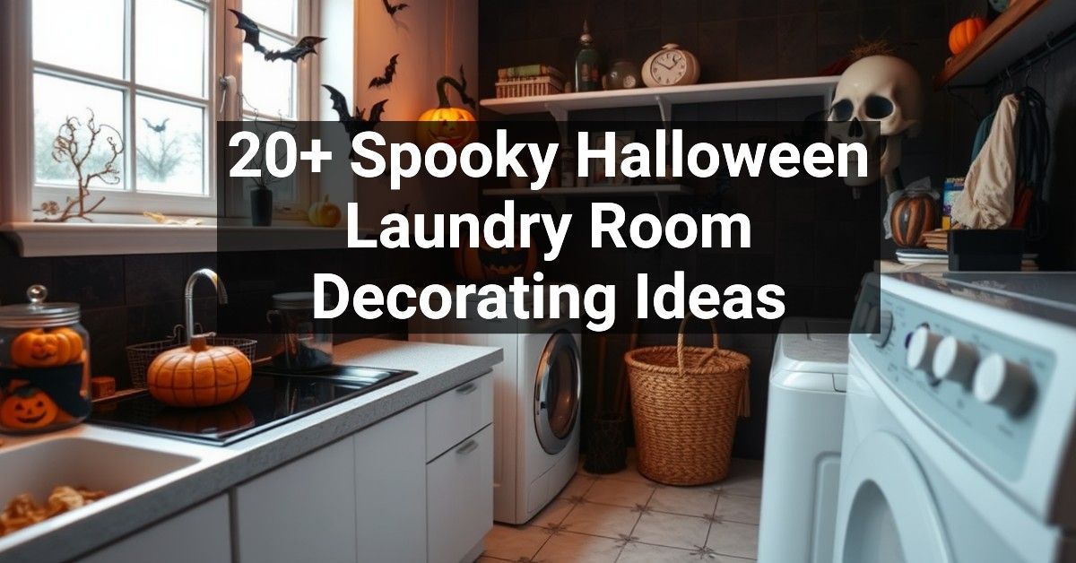 20+ Spooky Halloween Laundry Room Decorating Ideas