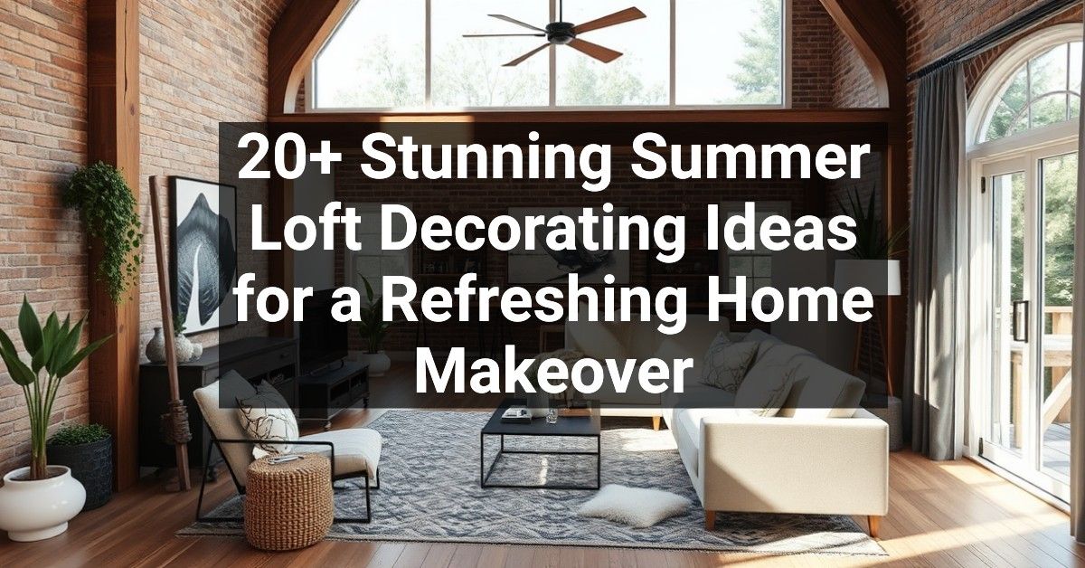 20+ Stunning Summer Loft Decorating Ideas for a Refreshing Home Makeover