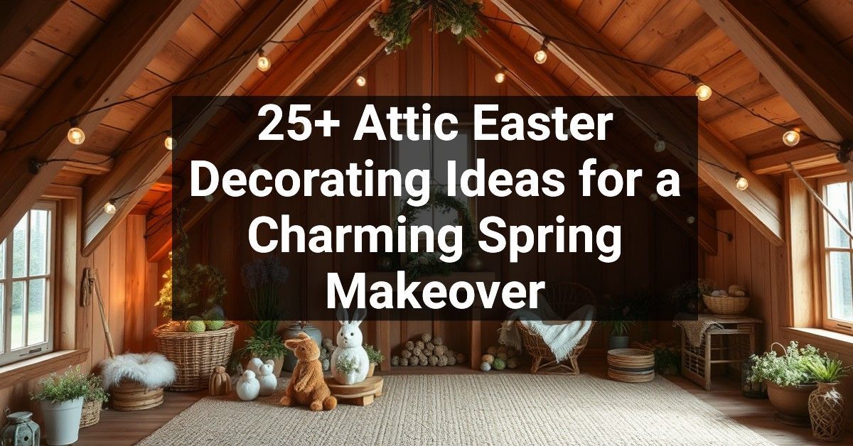 25+ Attic Easter Decorating Ideas for a Charming Spring Makeover