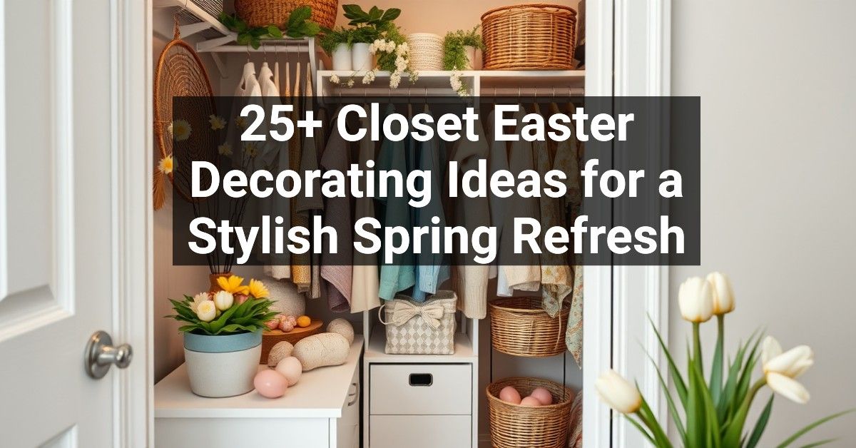 25+ Closet Easter Decorating Ideas for a Stylish Spring Refresh