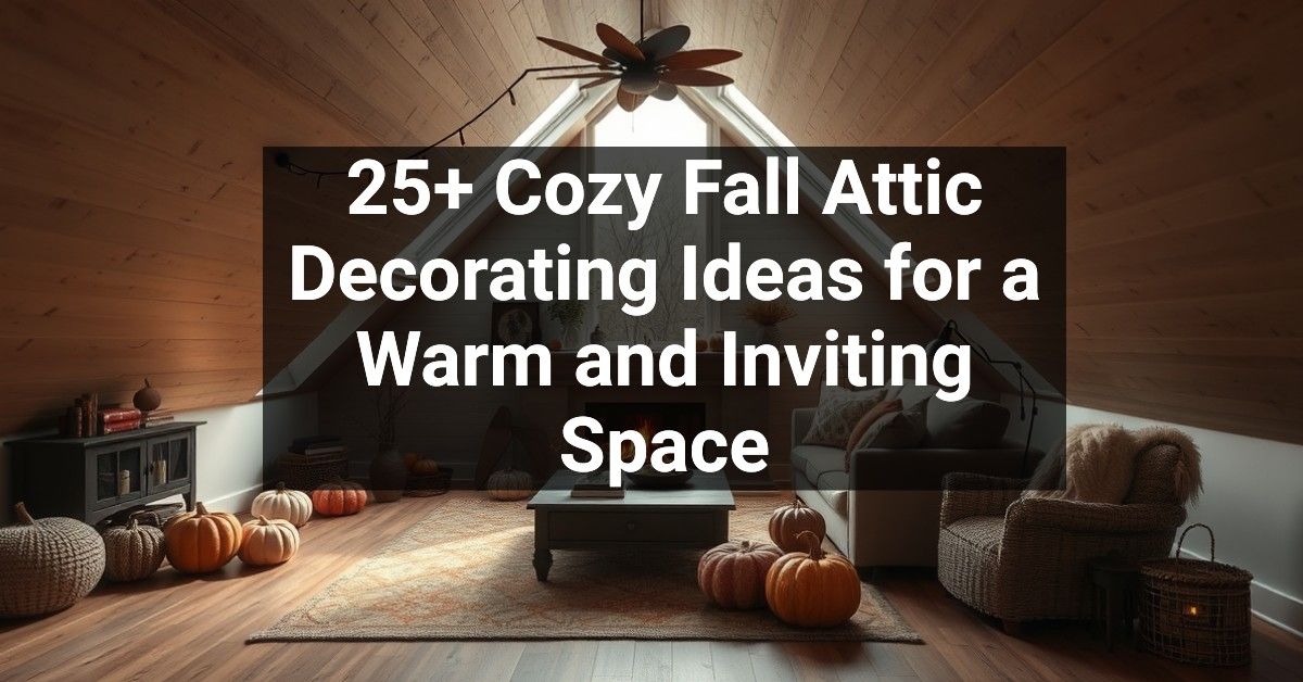 25+ Cozy Fall Attic Decorating Ideas for a Warm and Inviting Space