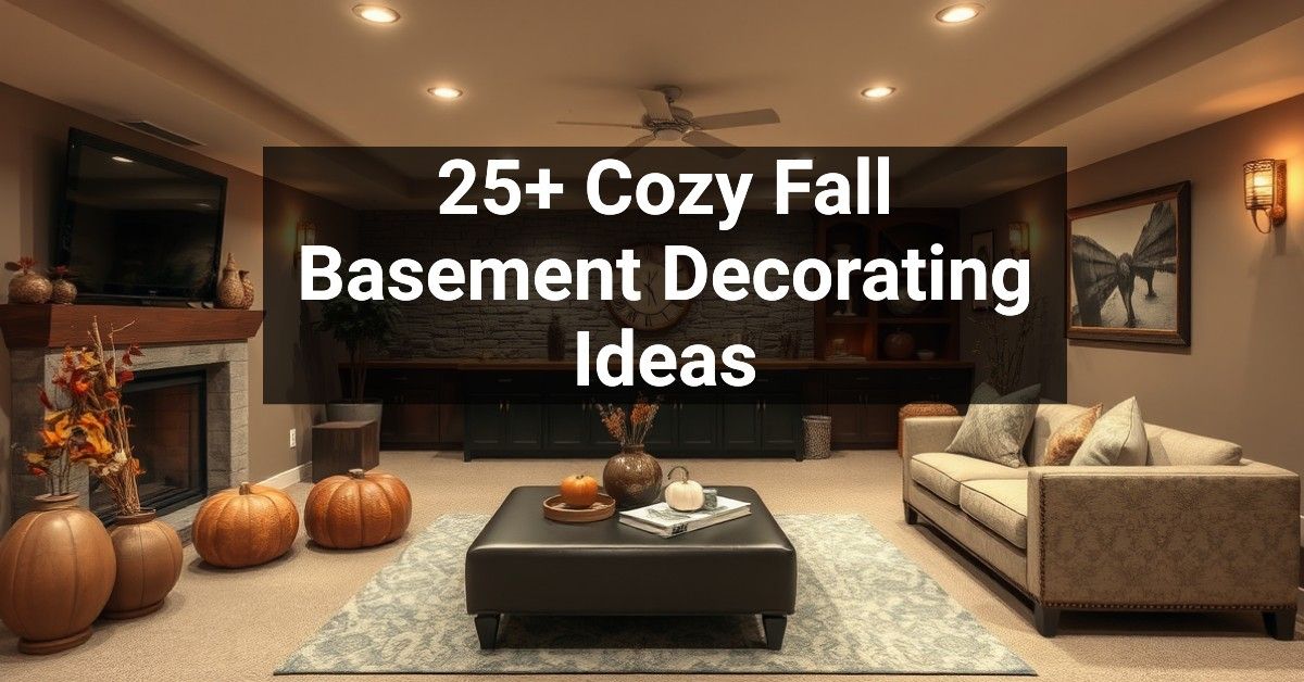 25+ Cozy Fall Basement Decorating Ideas