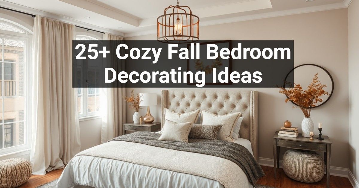 25+ Cozy Fall Bedroom Decorating Ideas