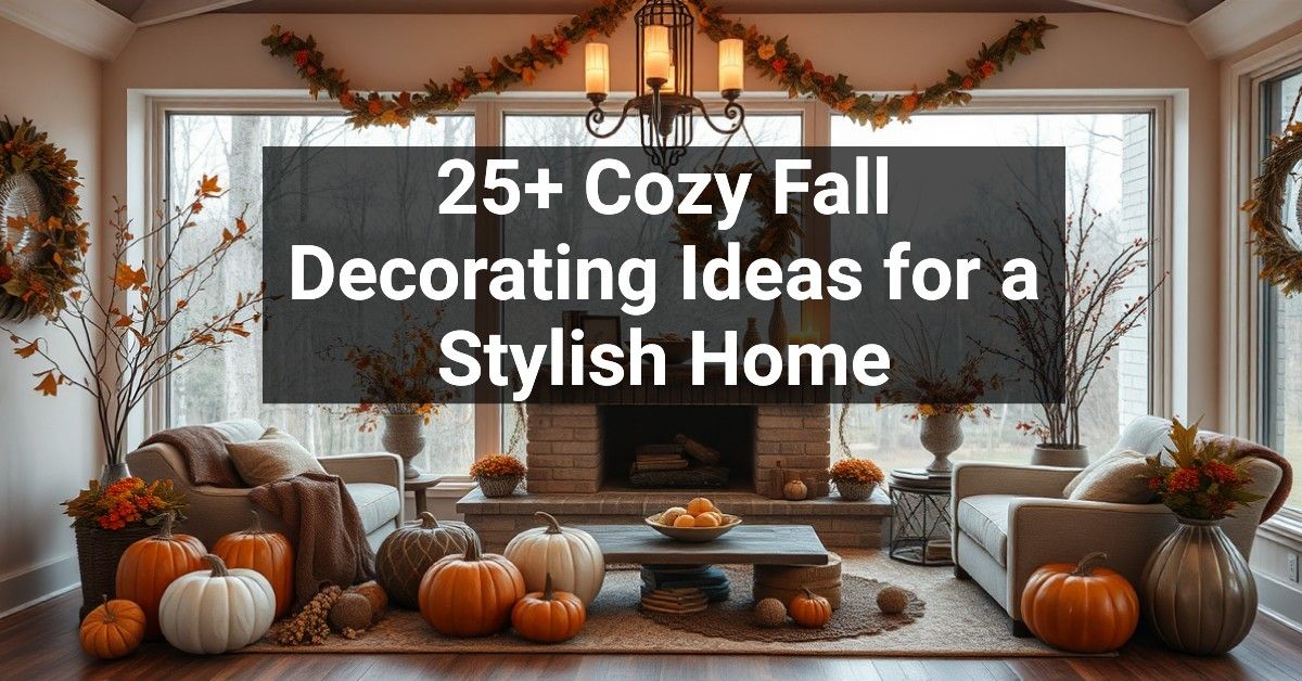 25+ Cozy Fall Decorating Ideas for a Stylish Home