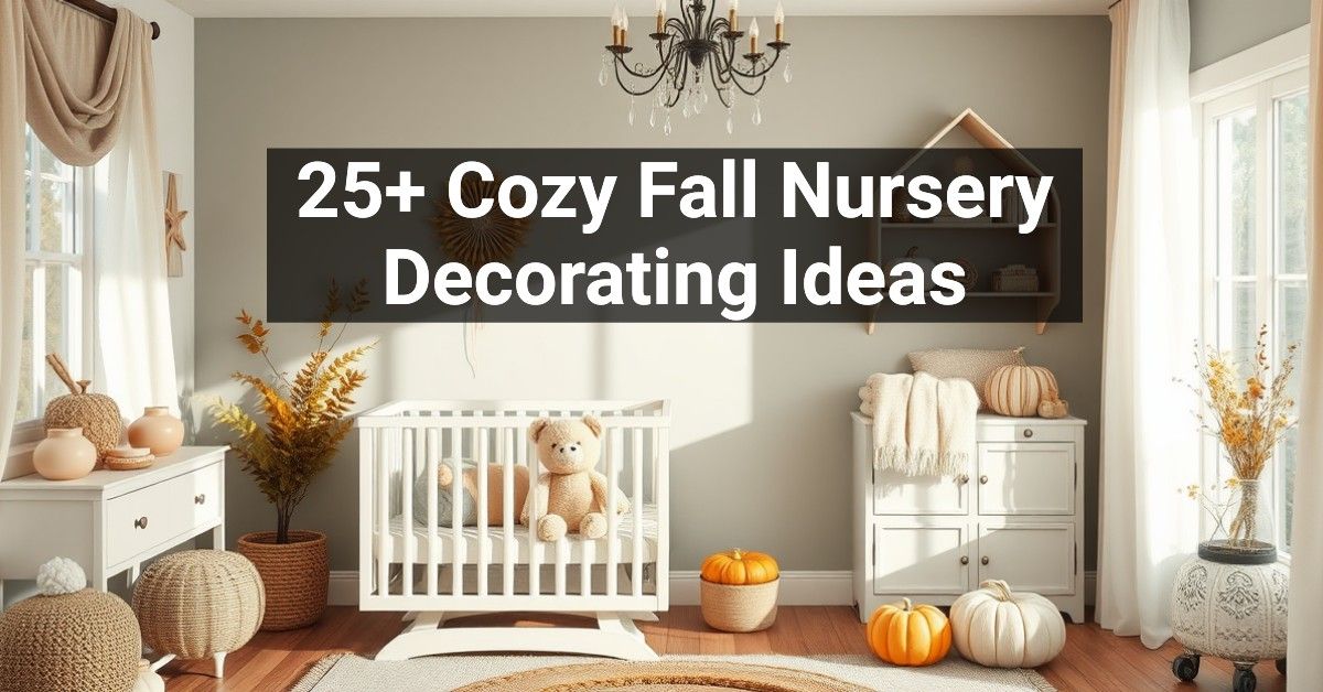 25+ Cozy Fall Nursery Decorating Ideas