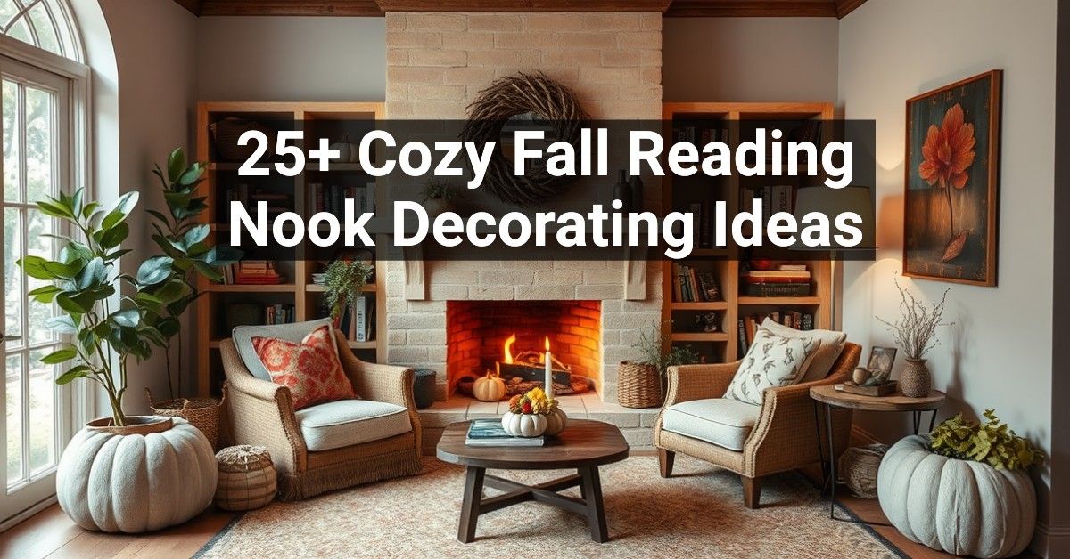 25+ Cozy Fall Reading Nook Decorating Ideas