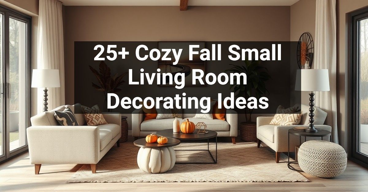 25+ Cozy Fall Small Living Room Decorating Ideas