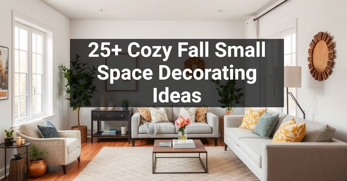 25+ Cozy Fall Small Space Decorating Ideas