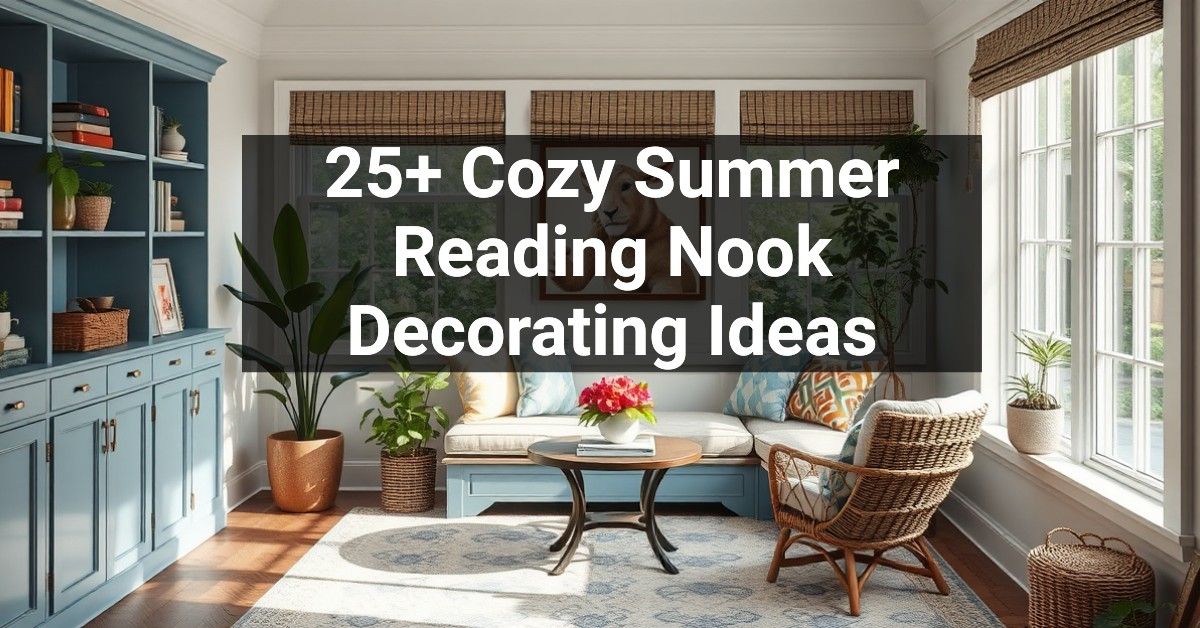 25+ Cozy Summer Reading Nook Decorating Ideas