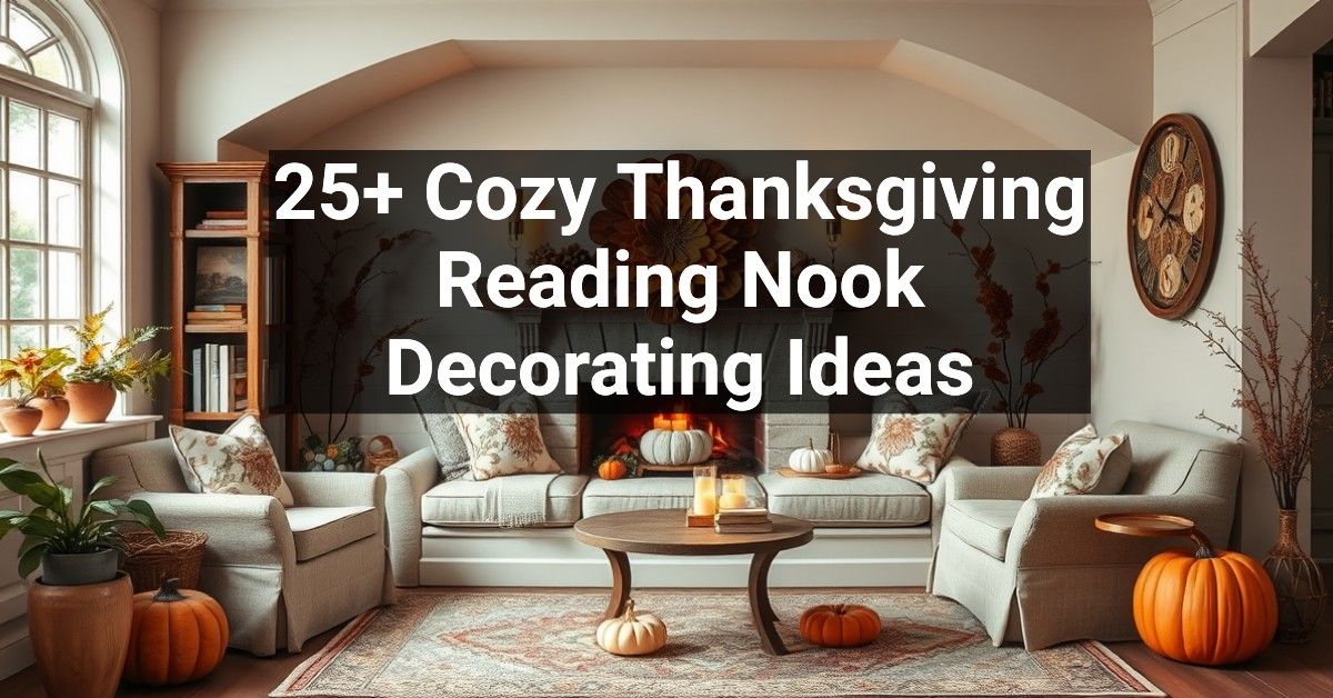 25+ Cozy Thanksgiving Reading Nook Decorating Ideas