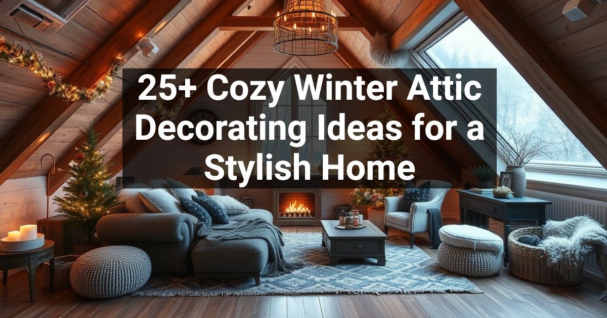 25+ Cozy Winter Attic Decorating Ideas for a Stylish Home