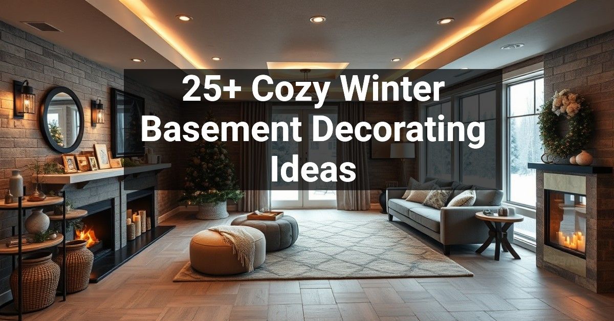 25+ Cozy Winter Basement Decorating Ideas