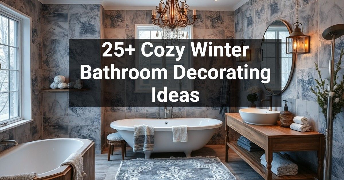 25+ Cozy Winter Bathroom Decorating Ideas