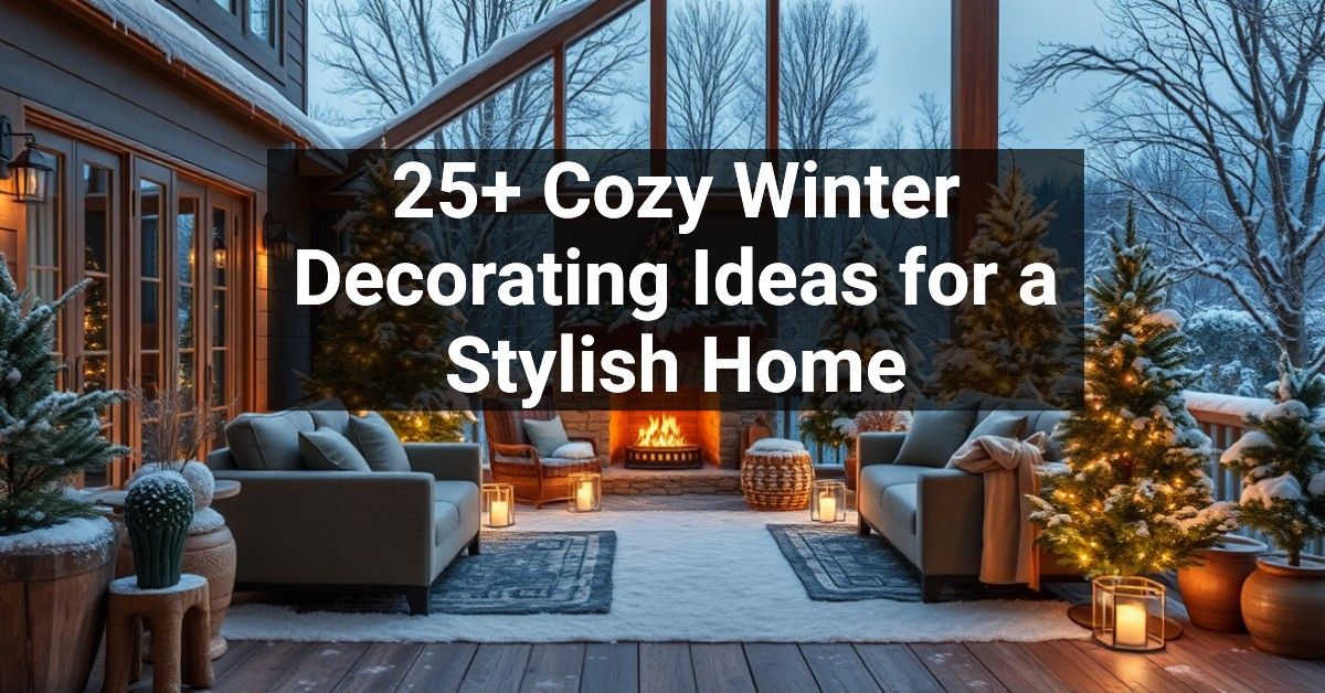 25+ Cozy Winter Decorating Ideas for a Stylish Home