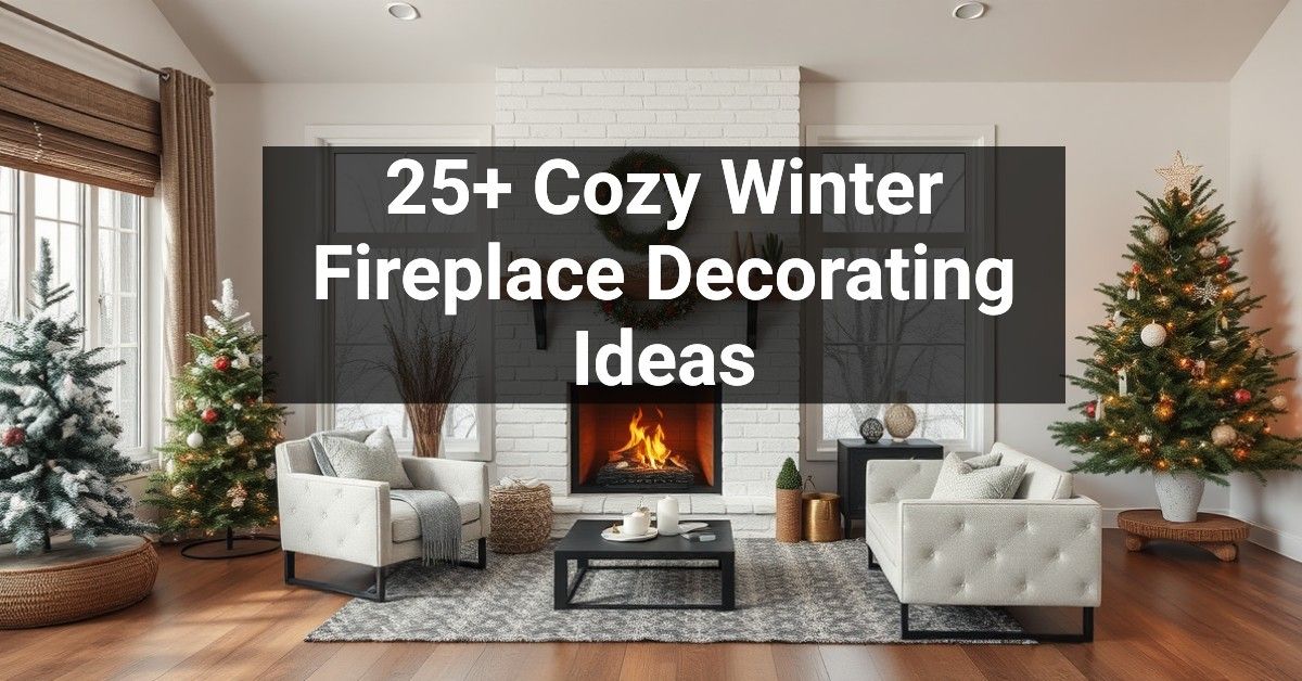 25+ Cozy Winter Fireplace Decorating Ideas