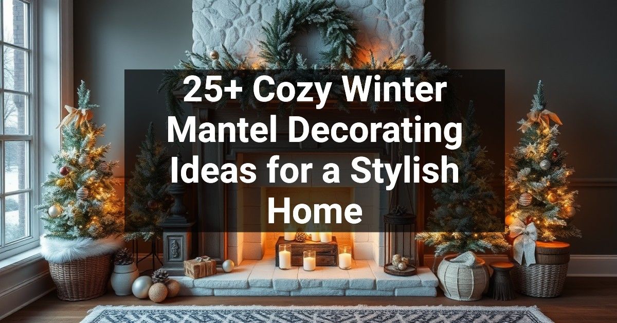 25+ Cozy Winter Mantel Decorating Ideas for a Stylish Home