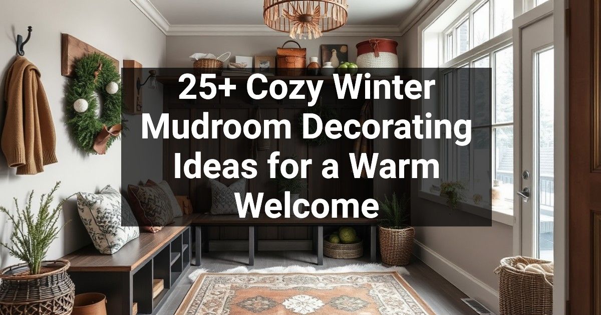 25+ Cozy Winter Mudroom Decorating Ideas for a Warm Welcome