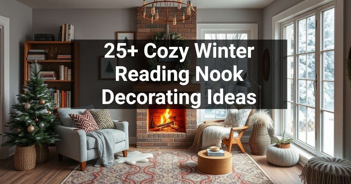 25+ Cozy Winter Reading Nook Decorating Ideas