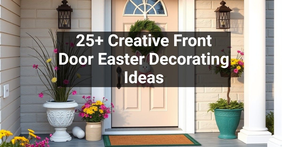 25+ Creative Front Door Easter Decorating Ideas