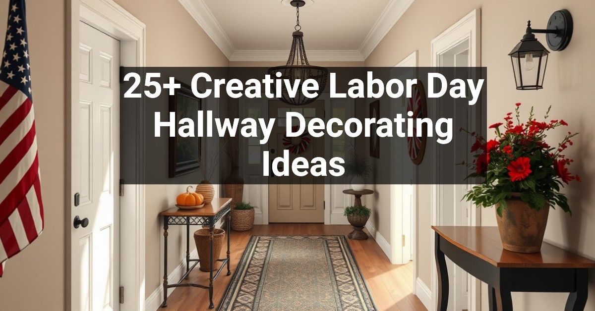 25+ Creative Labor Day Hallway Decorating Ideas