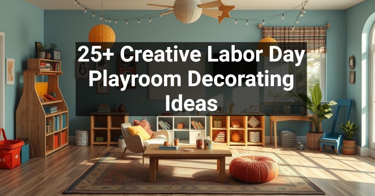 25+ Creative Labor Day Playroom Decorating Ideas