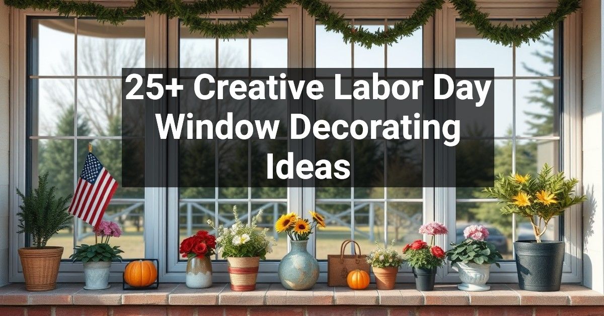 25+ Creative Labor Day Window Decorating Ideas