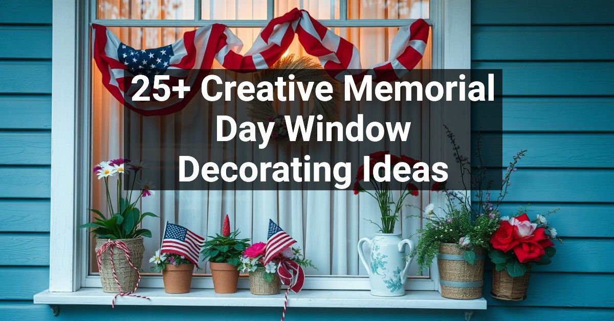 25+ Creative Memorial Day Window Decorating Ideas