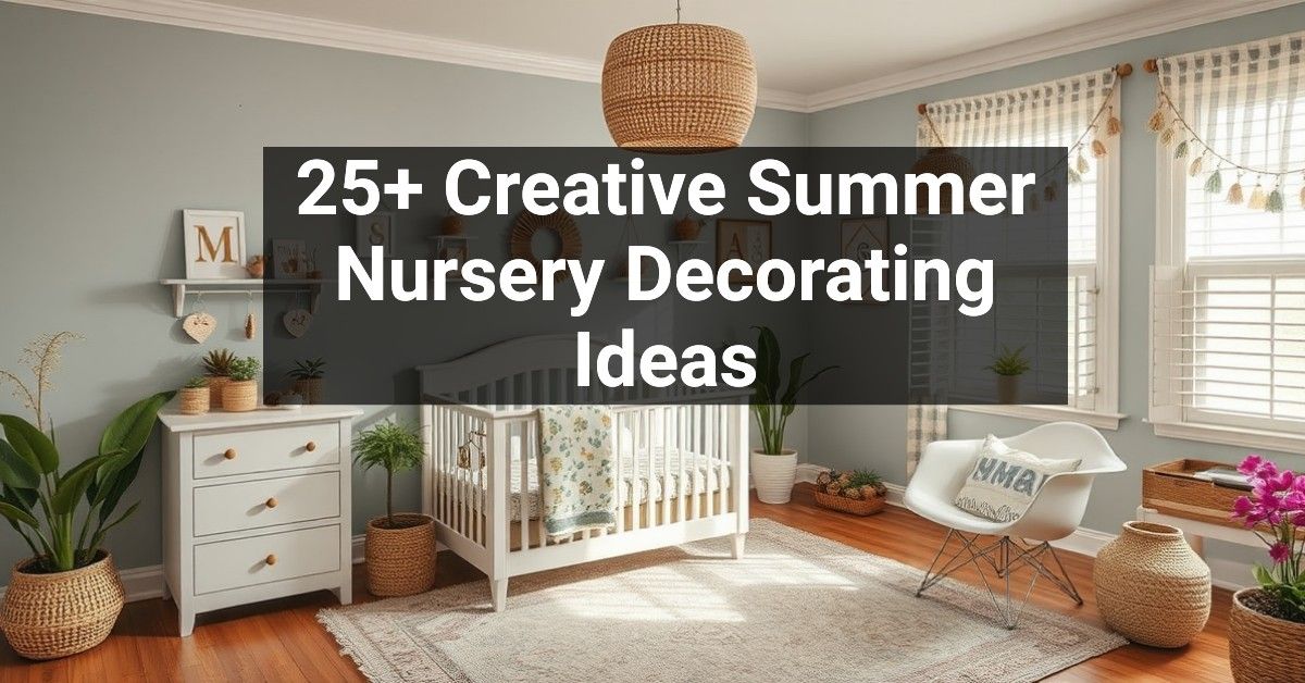 25+ Creative Summer Nursery Decorating Ideas