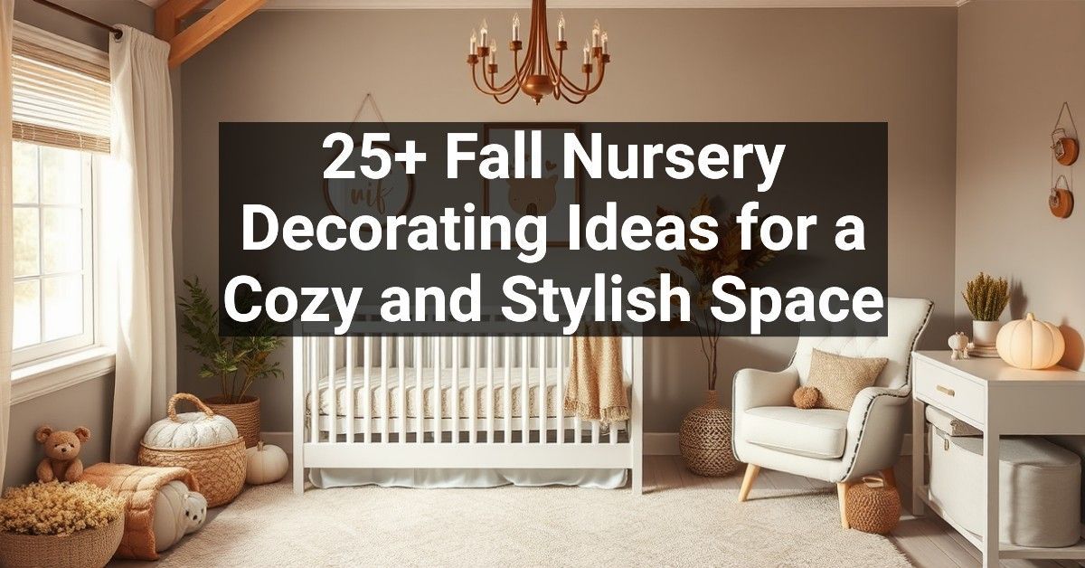 25+ Fall Nursery Decorating Ideas for a Cozy and Stylish Space