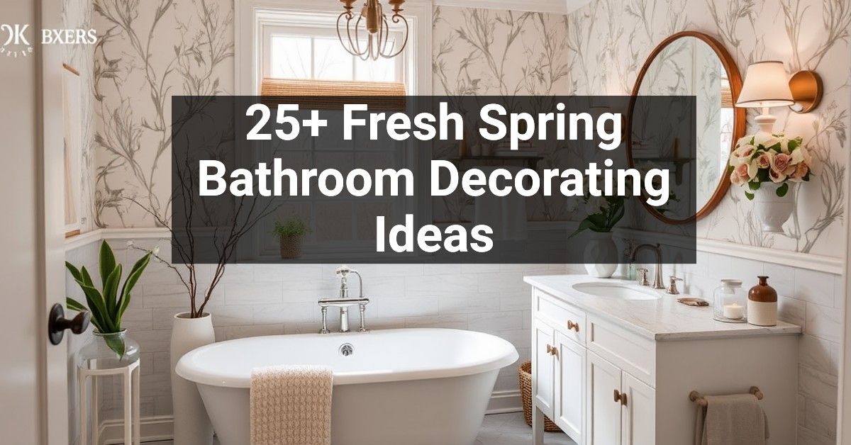 25+ Fresh Spring Bathroom Decorating Ideas