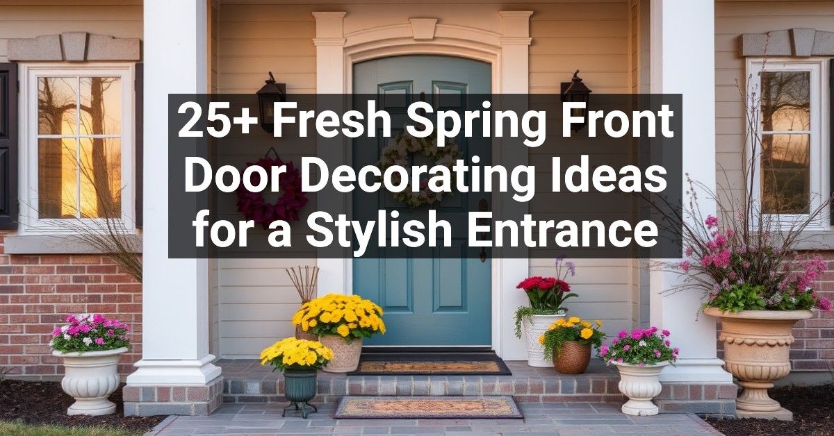 25+ Fresh Spring Front Door Decorating Ideas for a Stylish Entrance