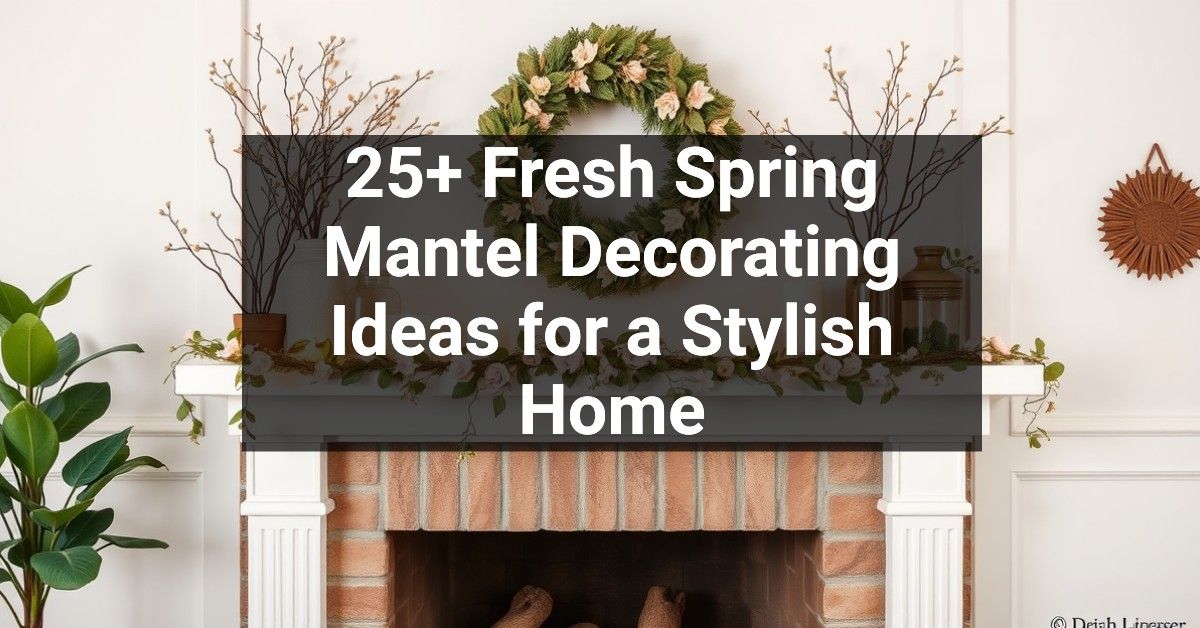 25+ Fresh Spring Mantel Decorating Ideas for a Stylish Home