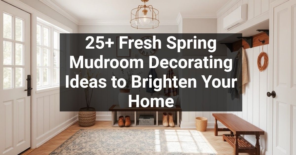 25+ Fresh Spring Mudroom Decorating Ideas to Brighten Your Home