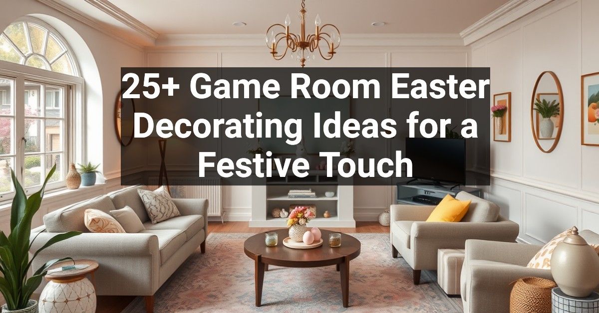 25+ Game Room Easter Decorating Ideas for a Festive Touch