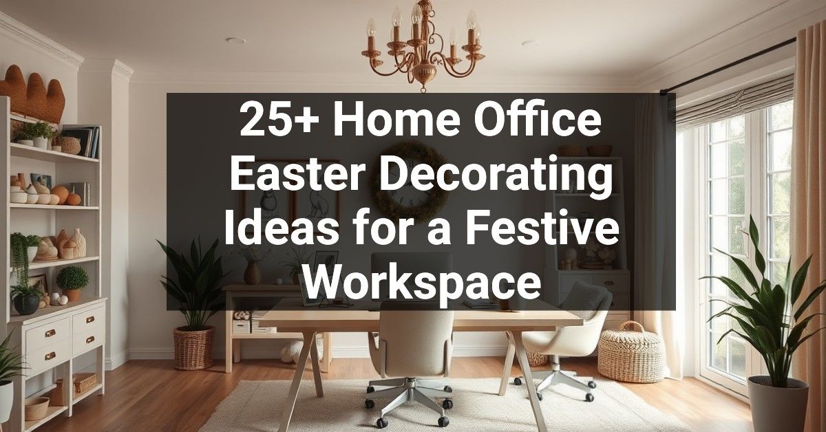 25+ Home Office Easter Decorating Ideas for a Festive Workspace