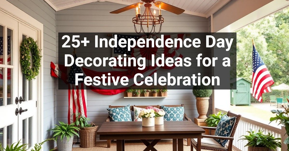 25+ Independence Day Decorating Ideas for a Festive Celebration