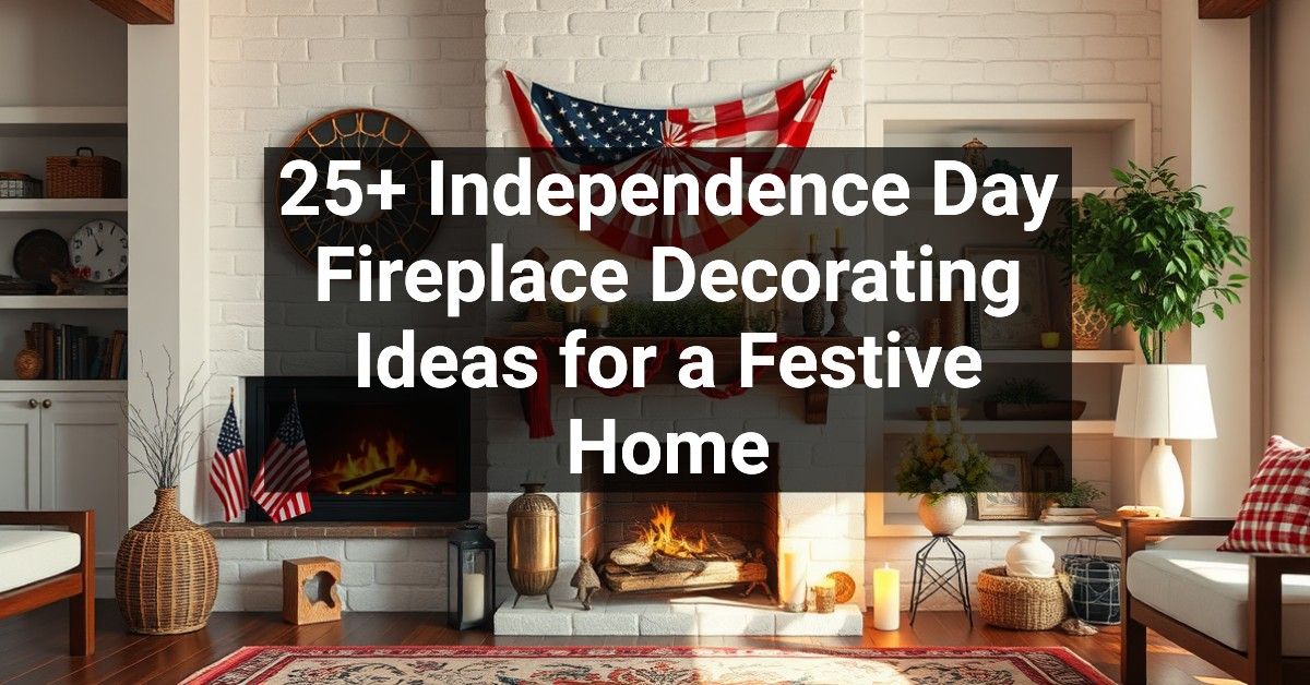 25+ Independence Day Fireplace Decorating Ideas for a Festive Home