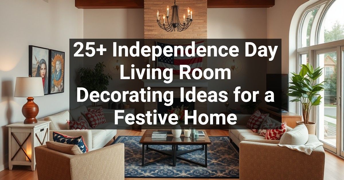 25+ Independence Day Living Room Decorating Ideas for a Festive Home