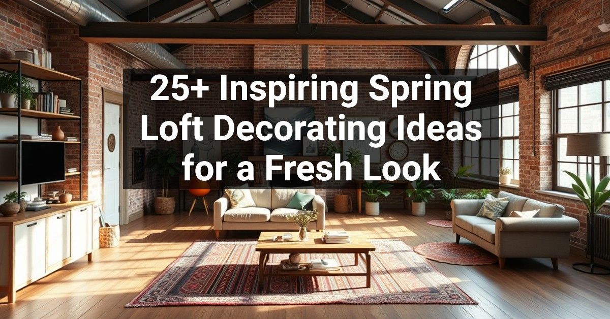 25+ Inspiring Spring Loft Decorating Ideas for a Fresh Look