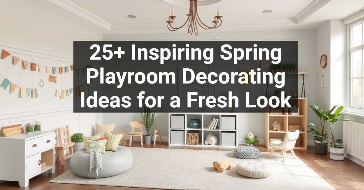 25+ Inspiring Spring Playroom Decorating Ideas for a Fresh Look