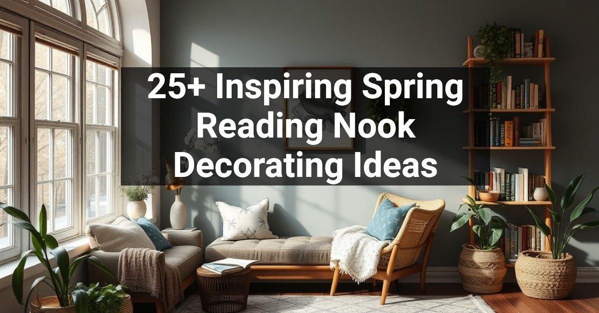 25+ Inspiring Spring Reading Nook Decorating Ideas