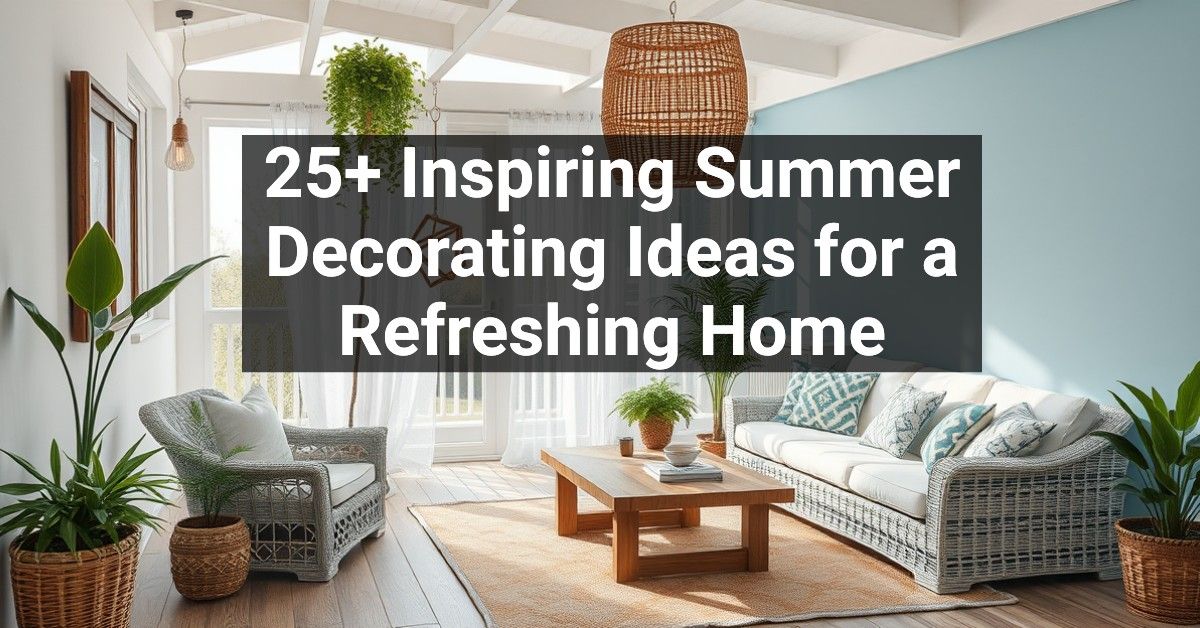 25+ Inspiring Summer Decorating Ideas for a Refreshing Home