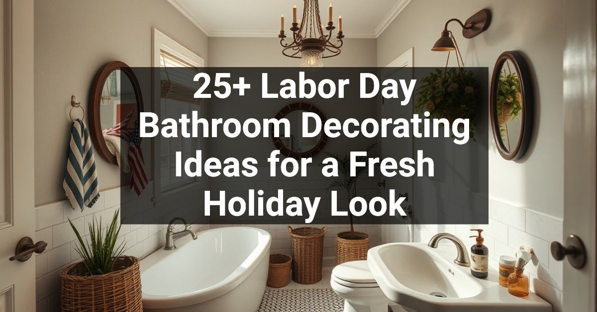 25+ Labor Day Bathroom Decorating Ideas for a Fresh Holiday Look